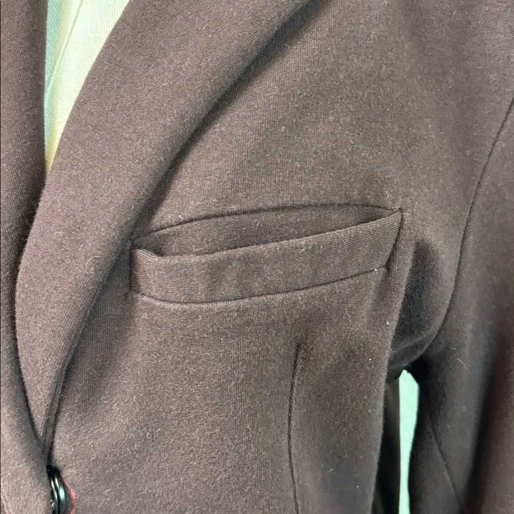 Jarbo Blazer Burgundy Womens Size 40/L Single Button Cotton Lycra Stretch Jacket